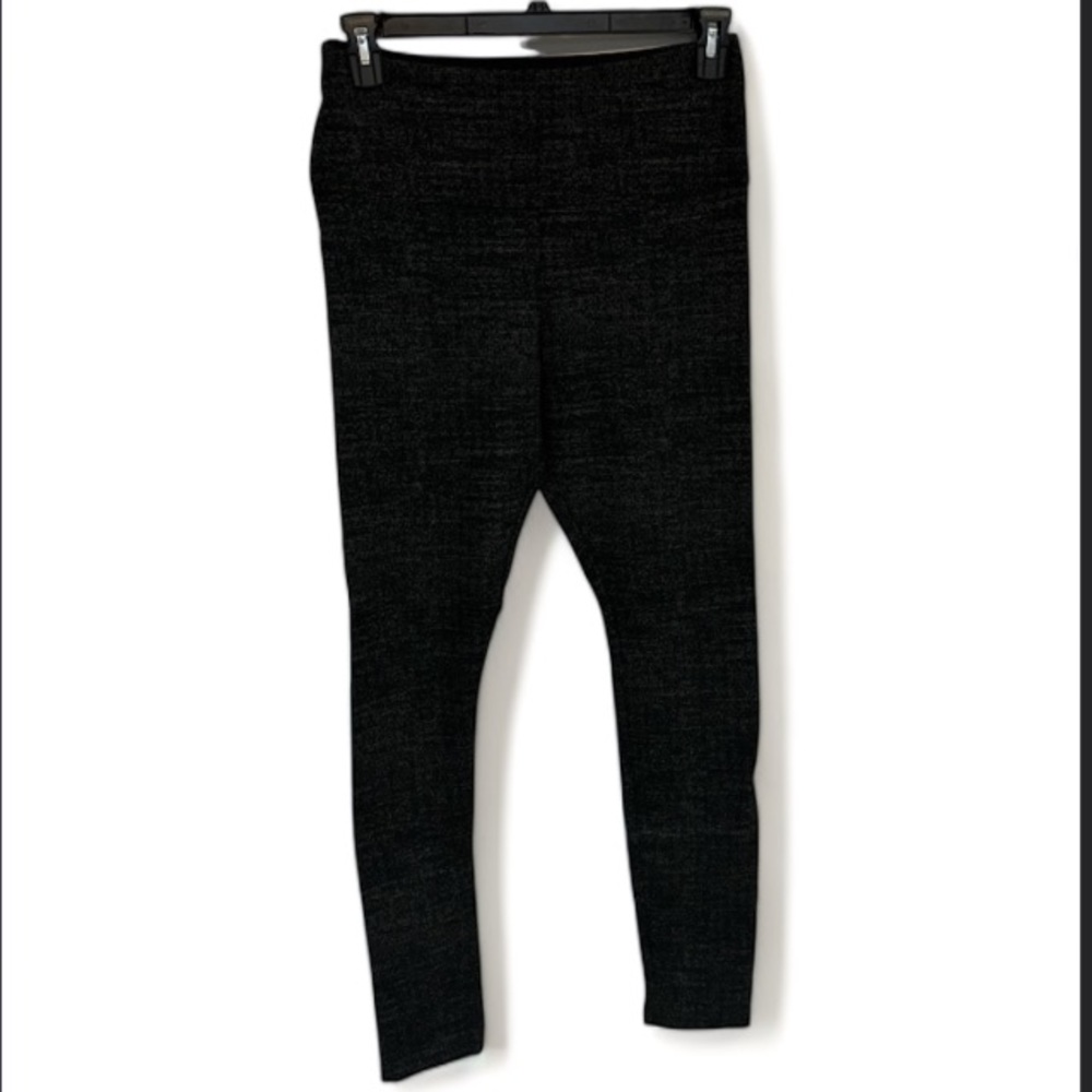 Lysse Dark Gray and Black Skinny Legging Pants Ladies Size Large EUC WORN ONCE